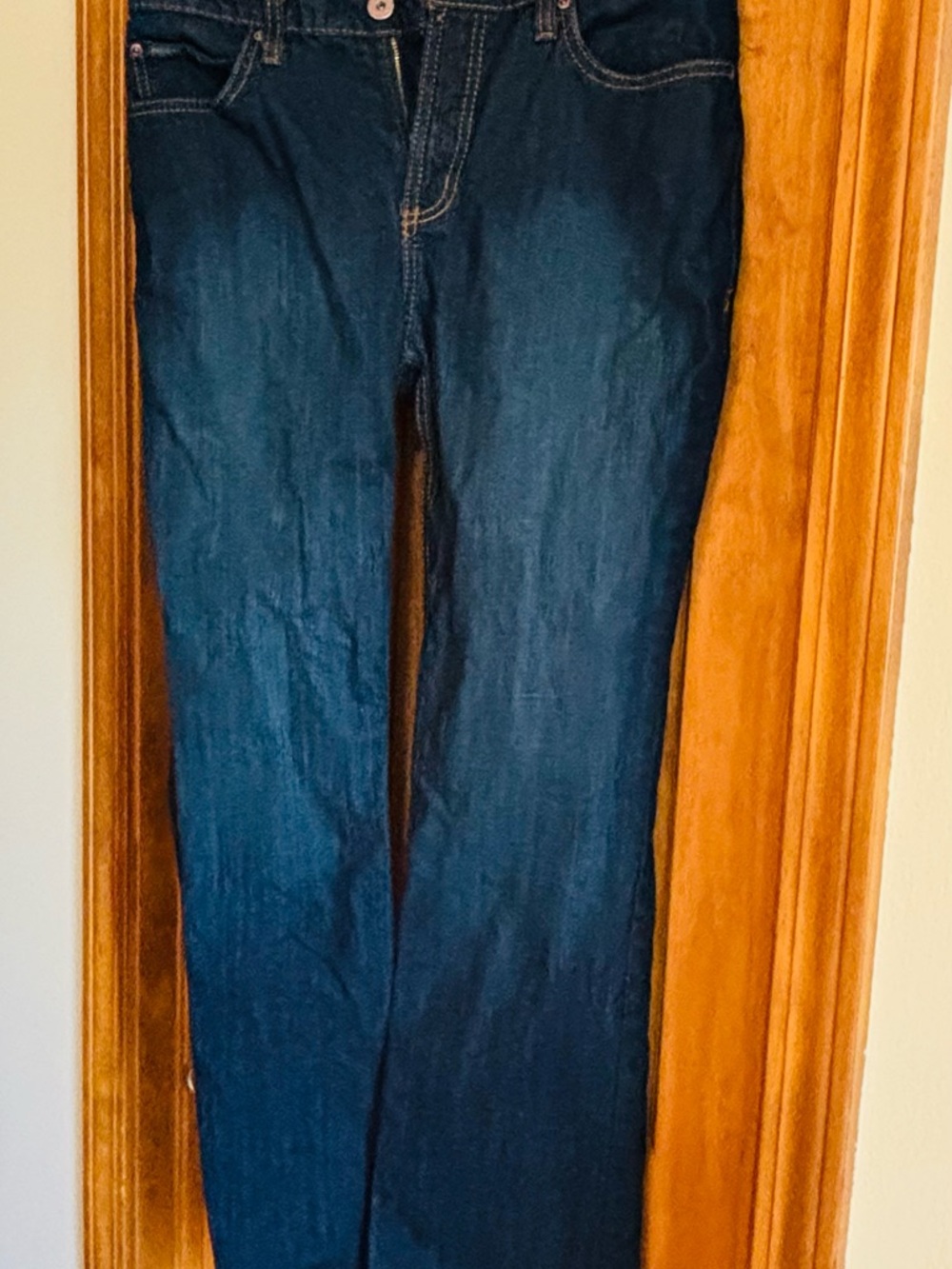 Women’s Dark Indigo Straight-Leg Jeans Jenna cinch cowgirl western bootcut jeans - Picture 10 of 11
